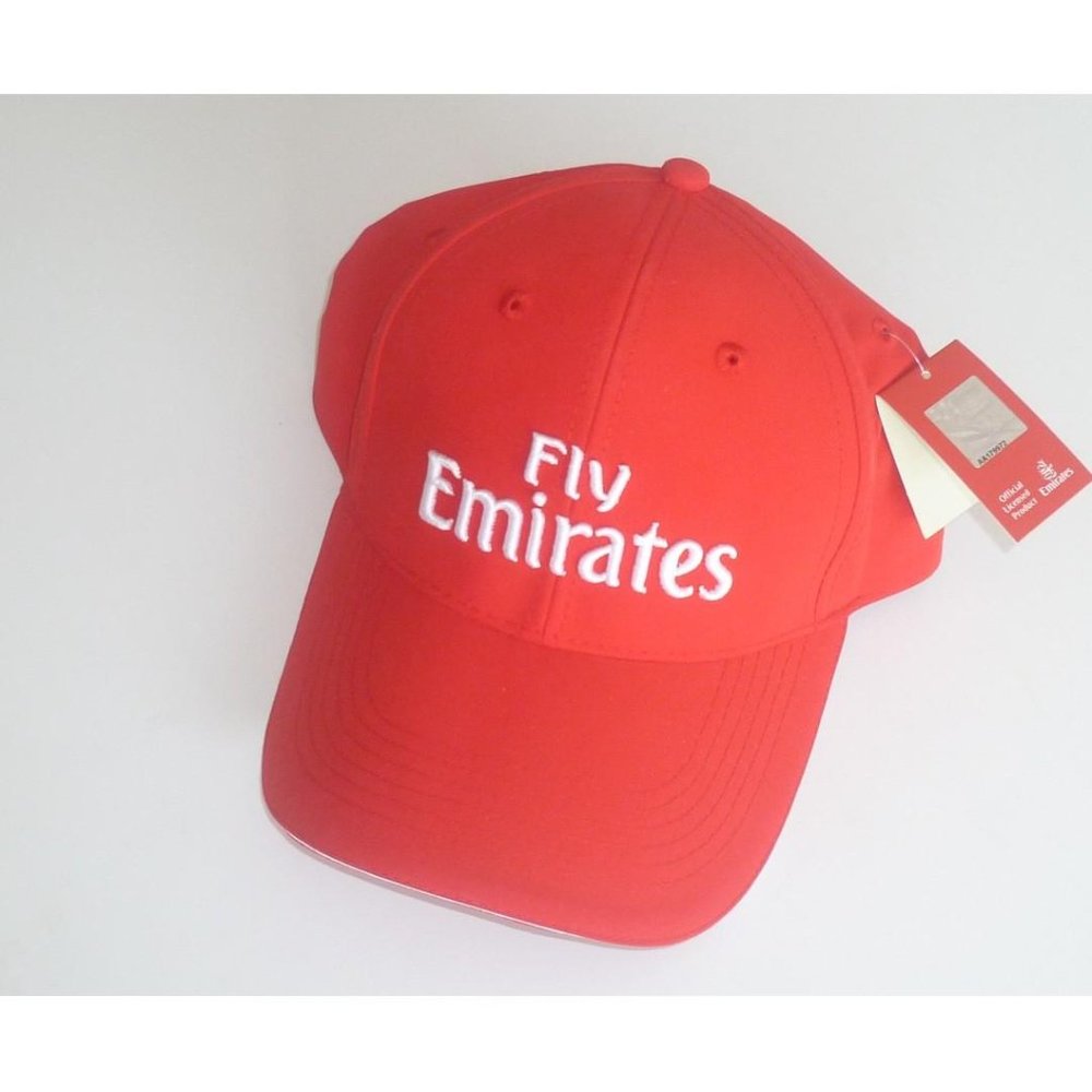 NWT Fly Emirates Red Ball Cap Hat Authentic